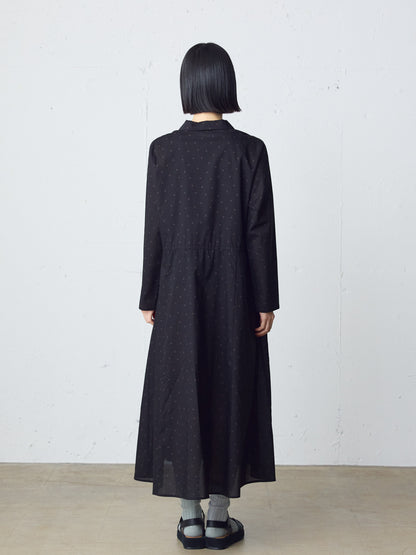 waist switching dots one-piece