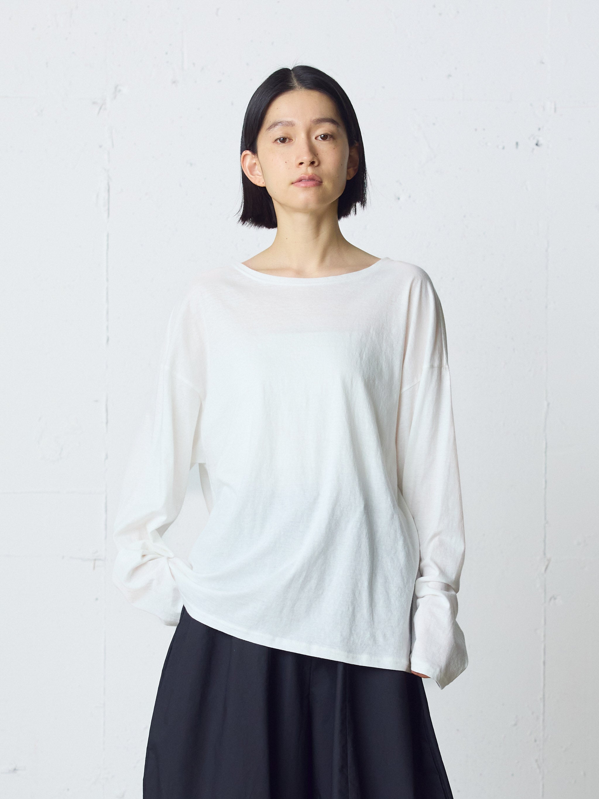 sheer wide pullover