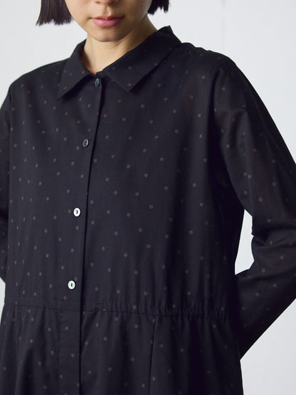 waist switching dots one-piece