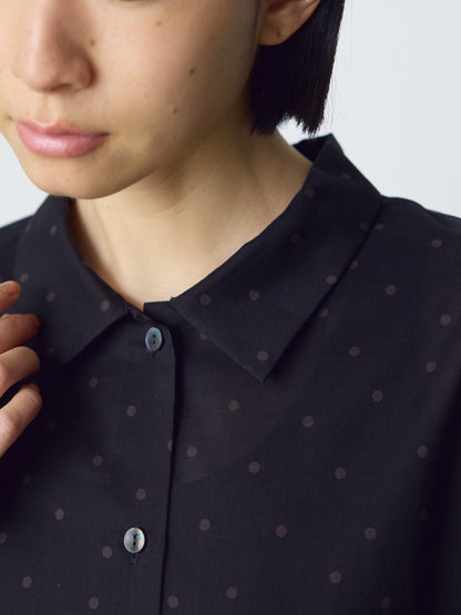 waist switching dots one-piece