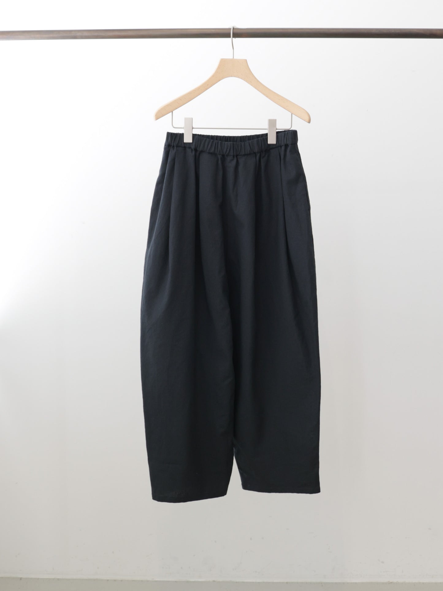 cottonlinen wide easy tapered pants