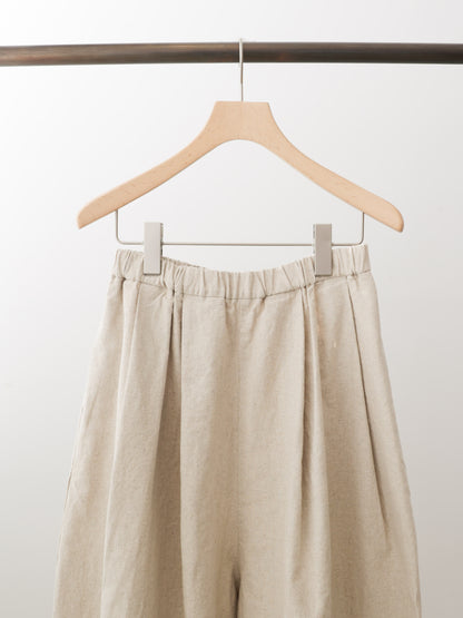 cottonlinen wide easy tapered pants
