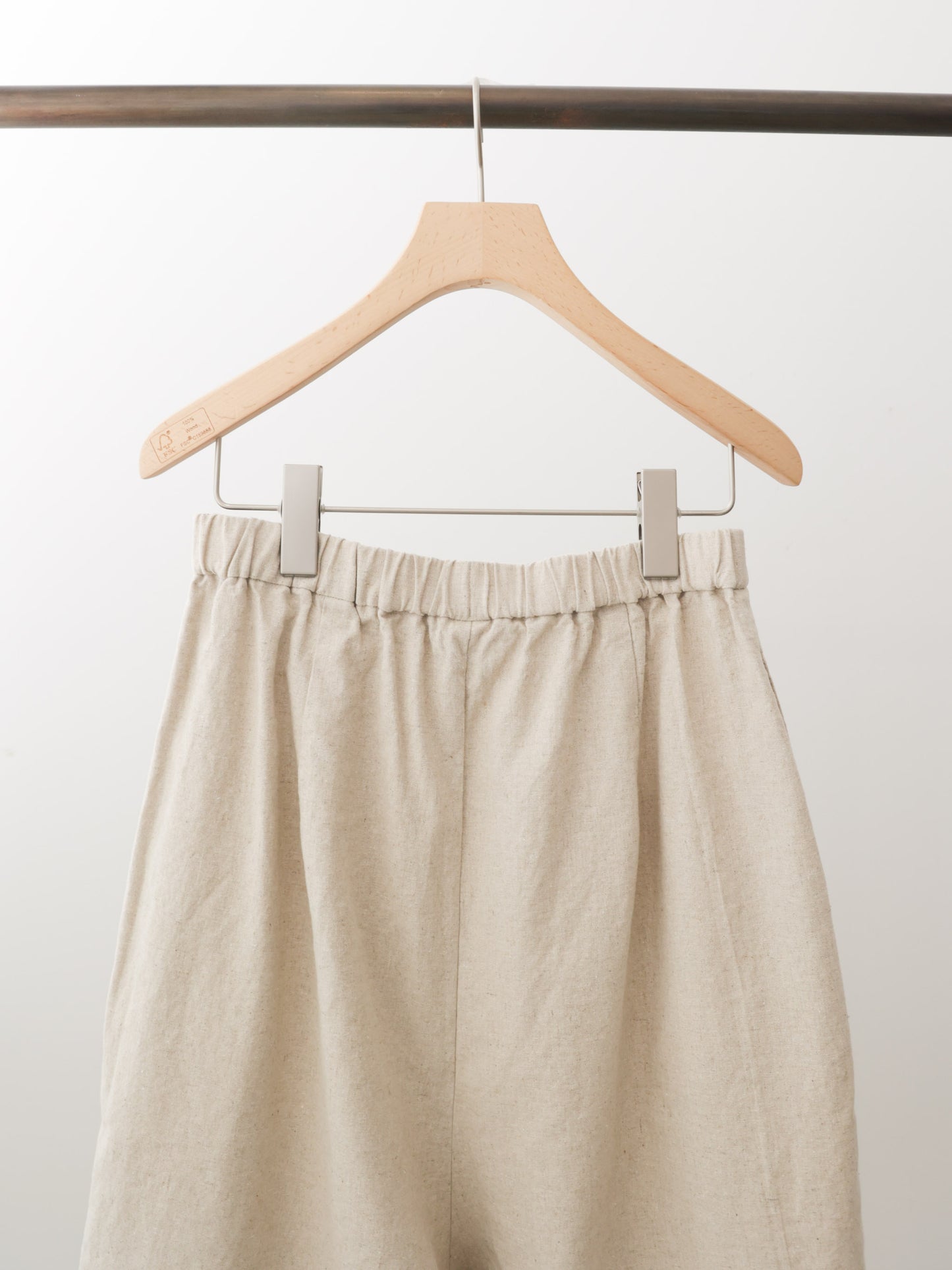 cottonlinen wide easy tapered pants