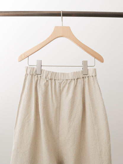 cottonlinen wide easy tapered pants