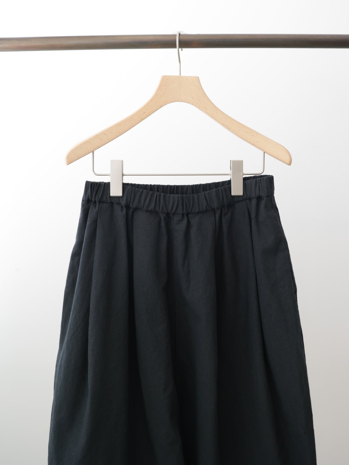 cottonlinen wide easy tapered pants