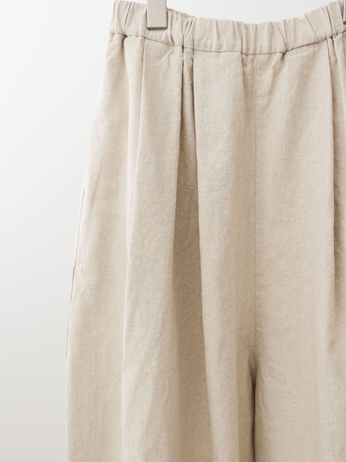 cottonlinen wide easy tapered pants