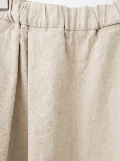 cottonlinen wide easy tapered pants