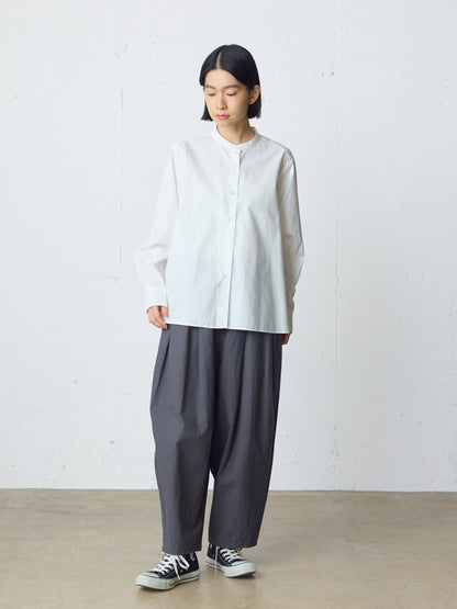 cottonlinen wide easy tapered pants