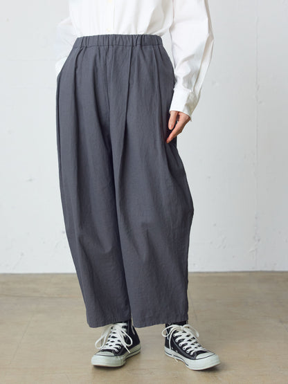 cottonlinen wide easy tapered pants