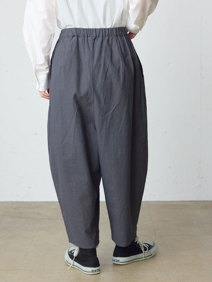 cottonlinen wide easy tapered pants