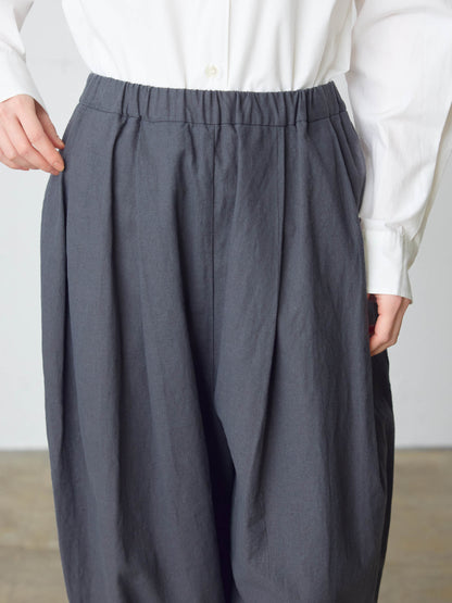 cottonlinen wide easy tapered pants