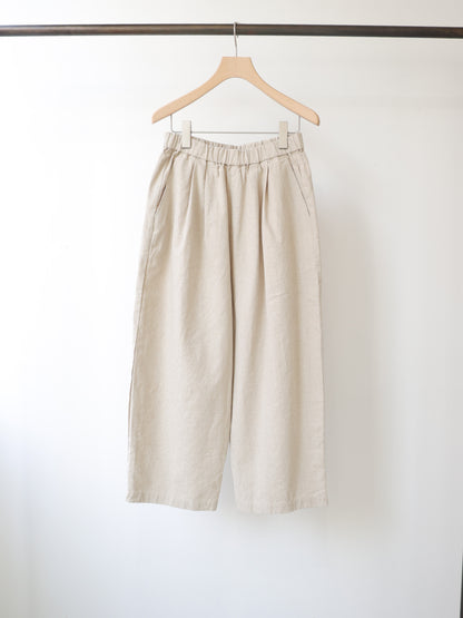 cotton linen wide easy pants
