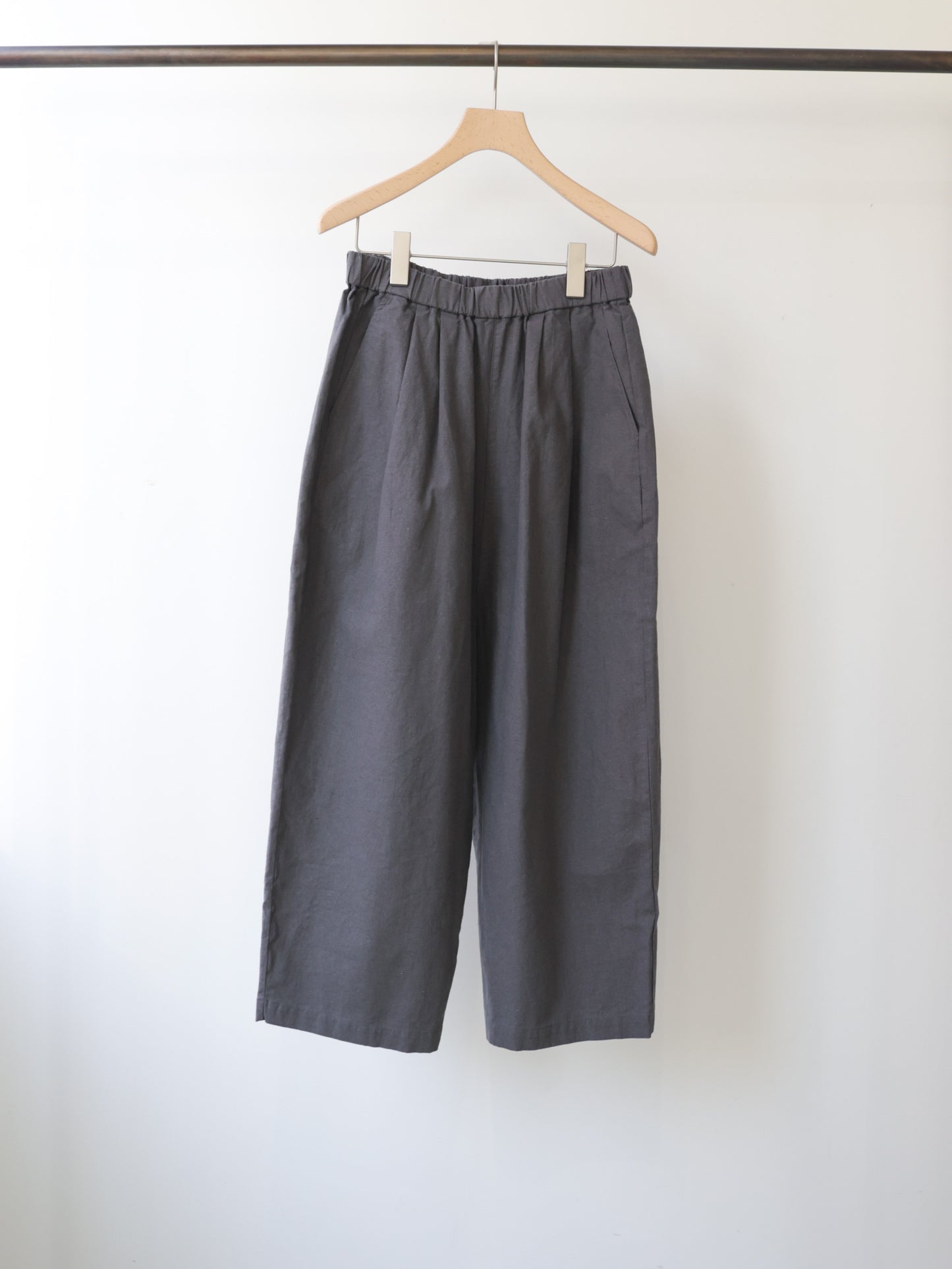 cotton linen wide easy pants