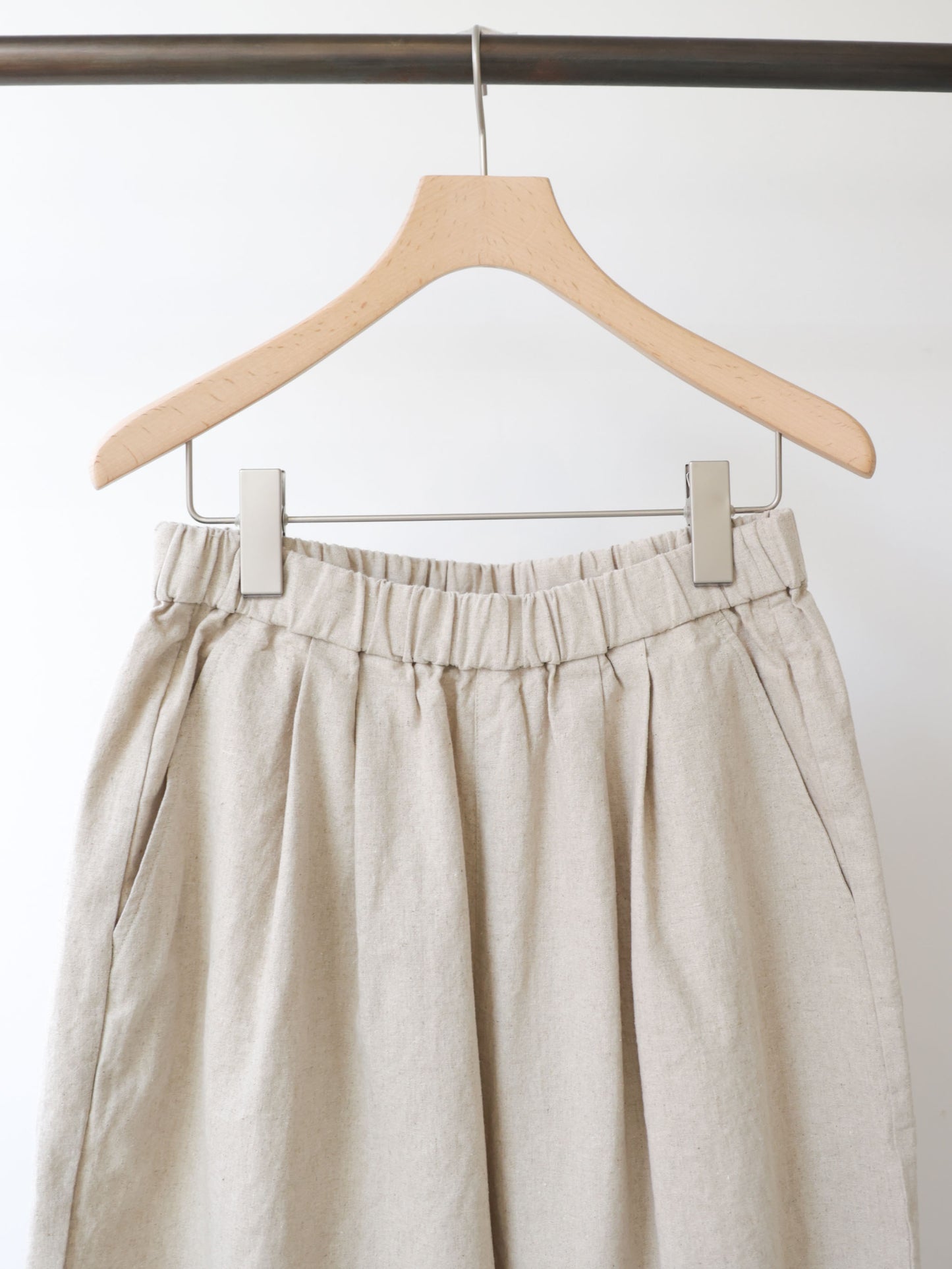 cotton linen wide easy pants