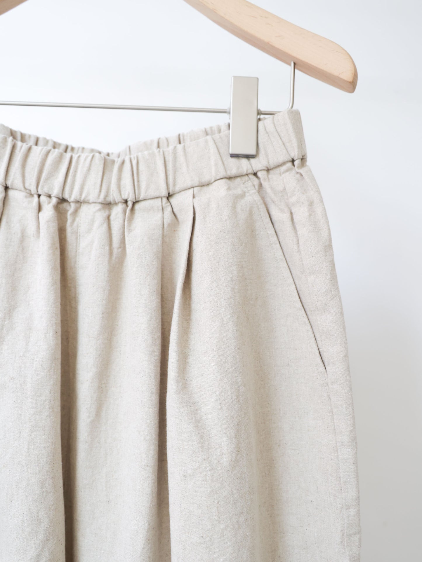cotton linen wide easy pants