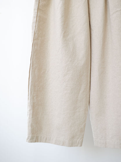 cotton linen wide easy pants