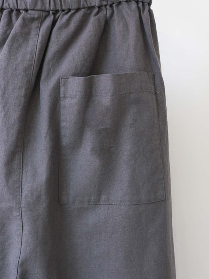 cotton linen wide easy pants