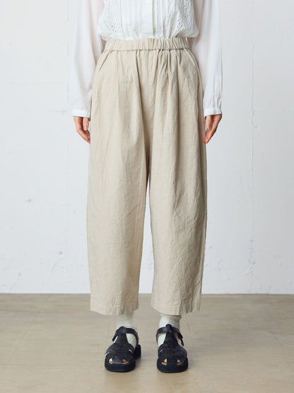 cotton linen wide easy pants