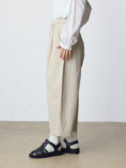 cotton linen wide easy pants