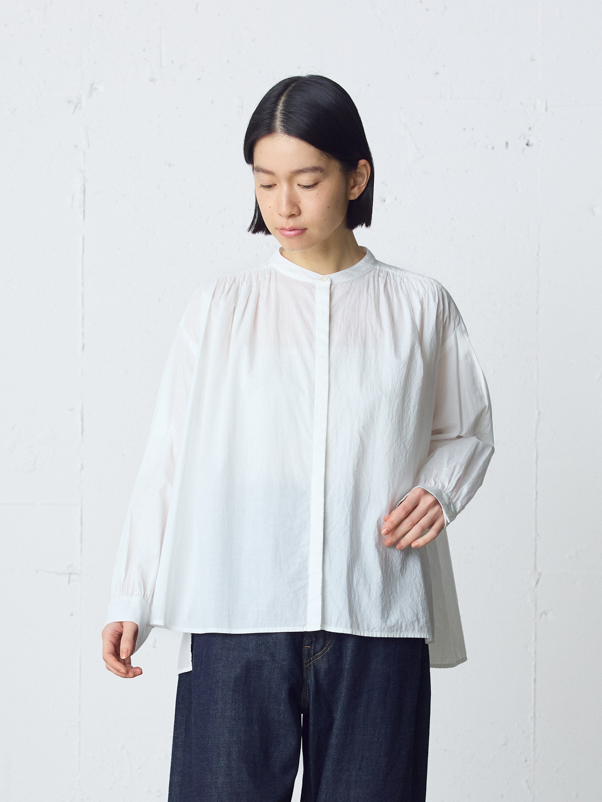 gathered wide shirt