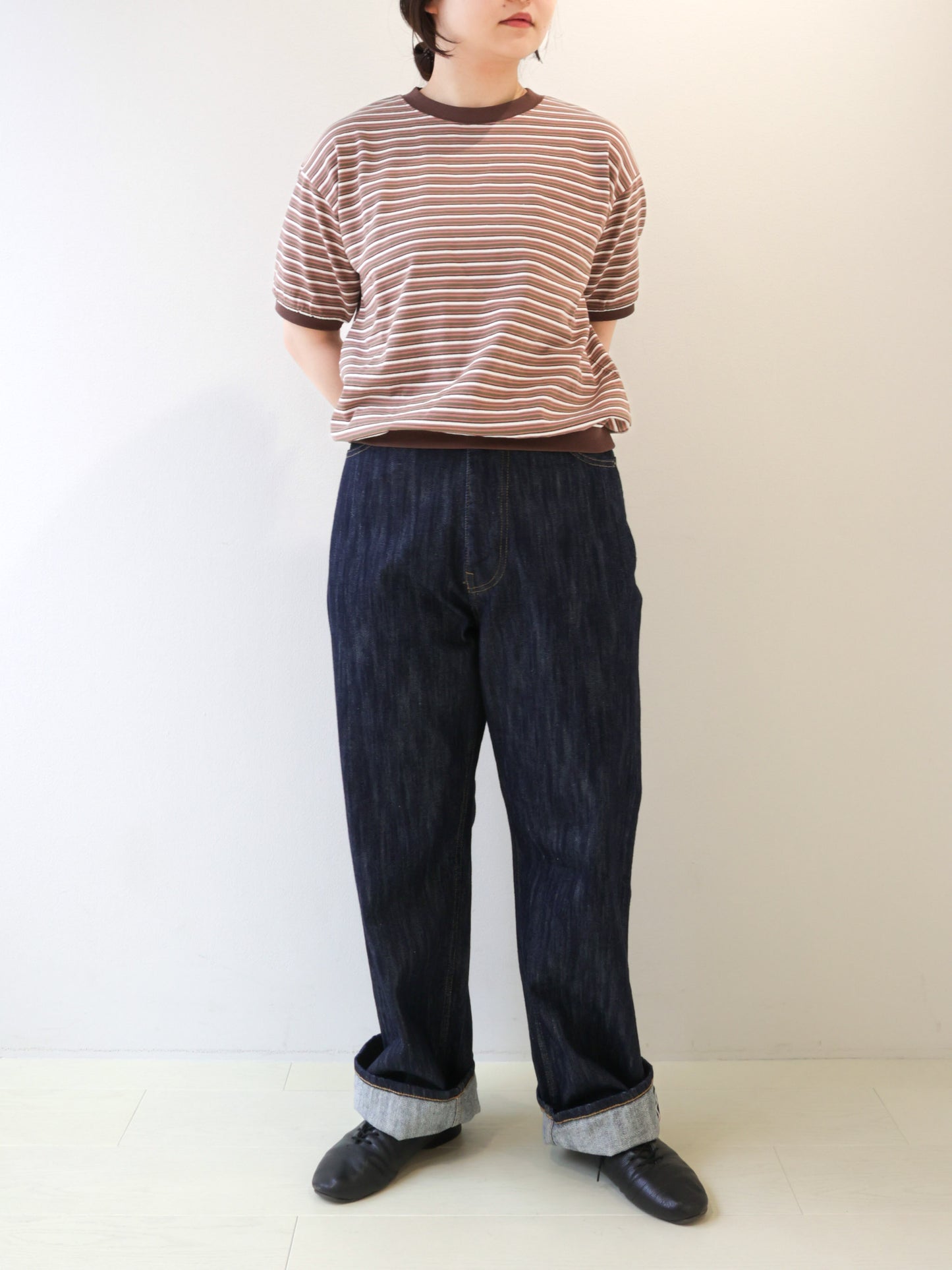 multi border T-shirt/STAR&STRIPE