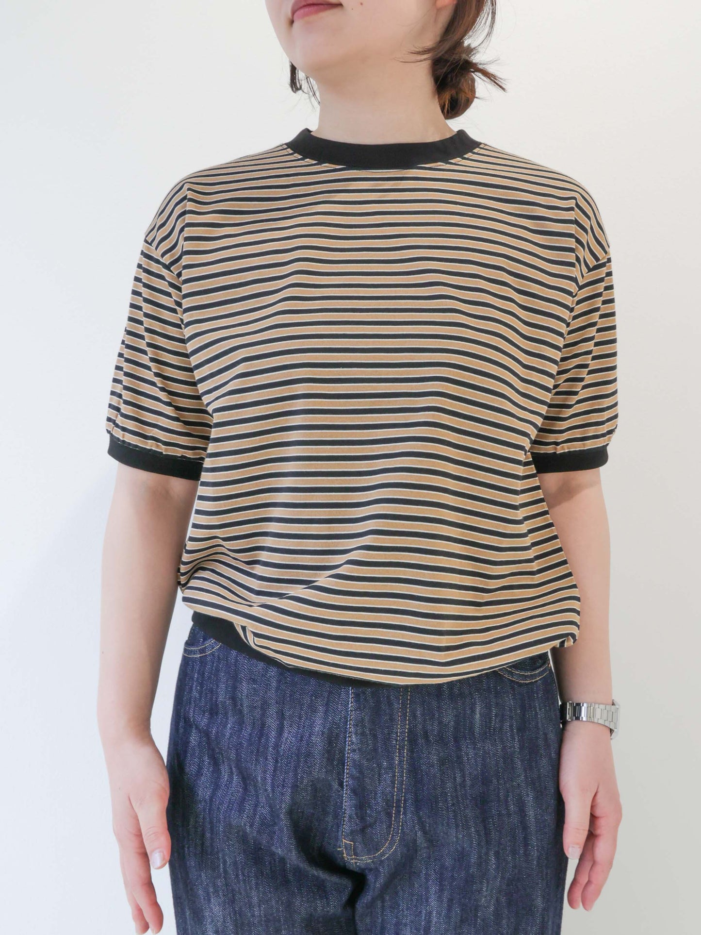 multi border T-shirt/STAR&STRIPE