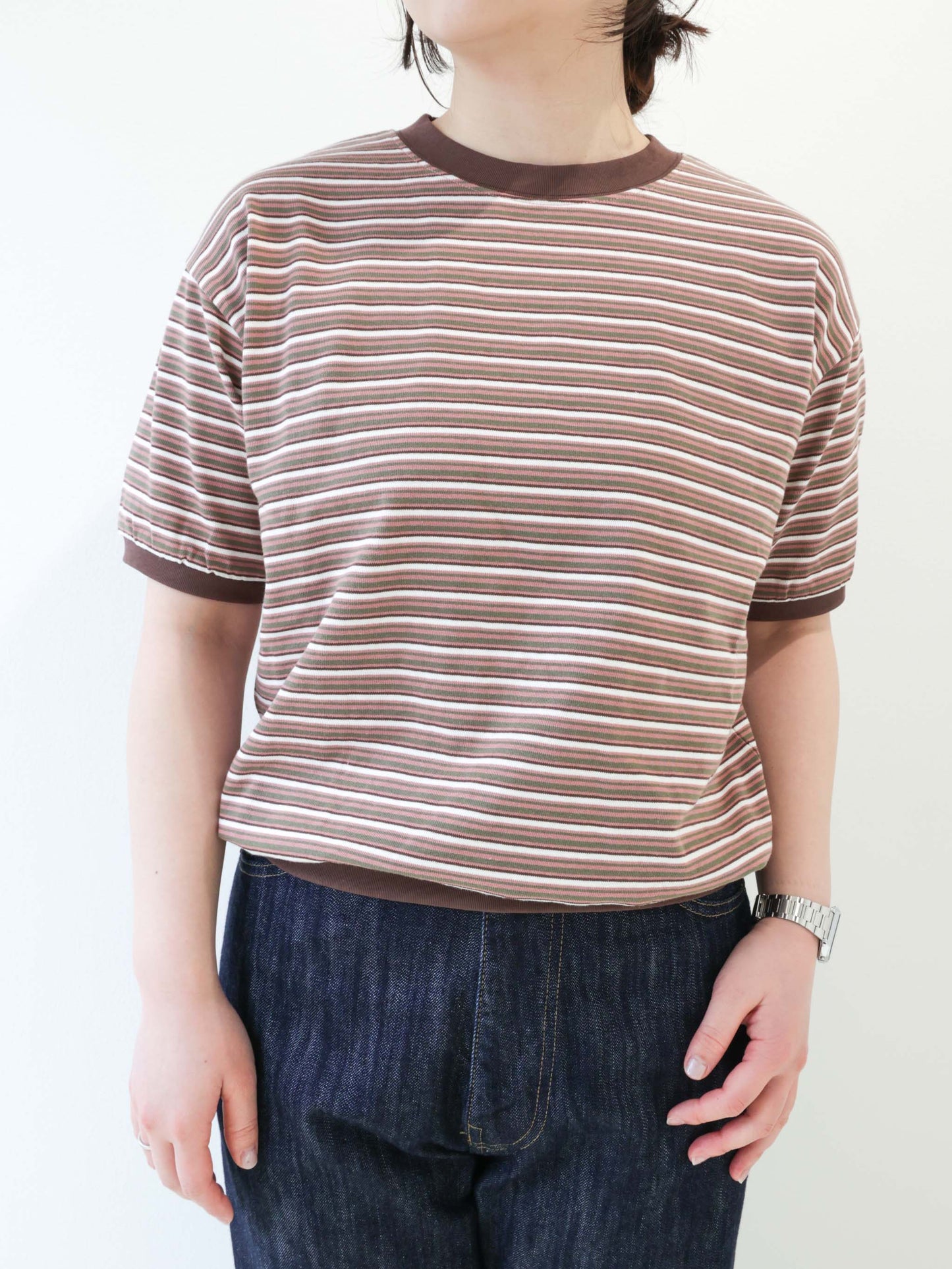 multi border T-shirt/STAR&STRIPE