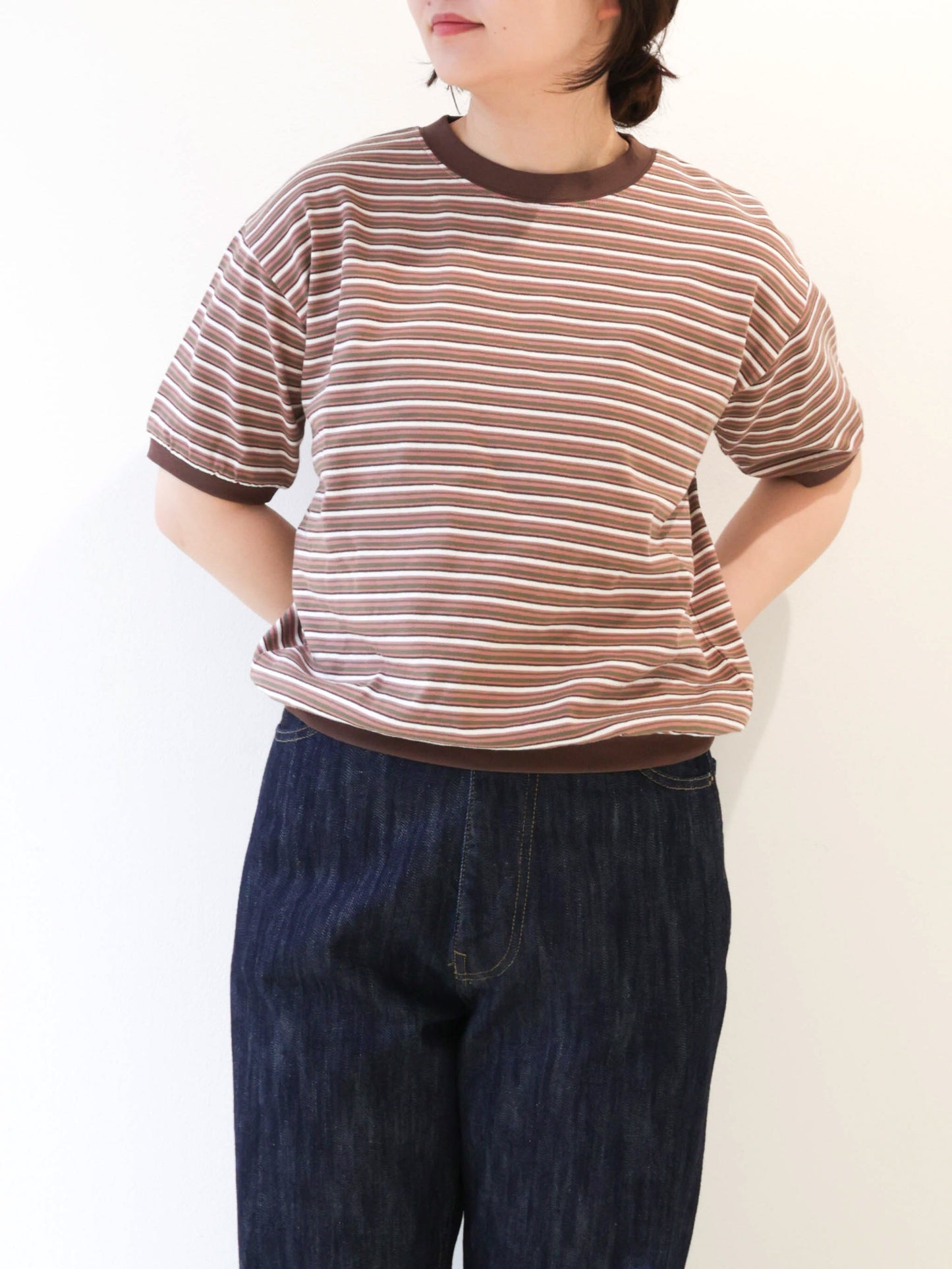 multi border T-shirt/STAR&STRIPE
