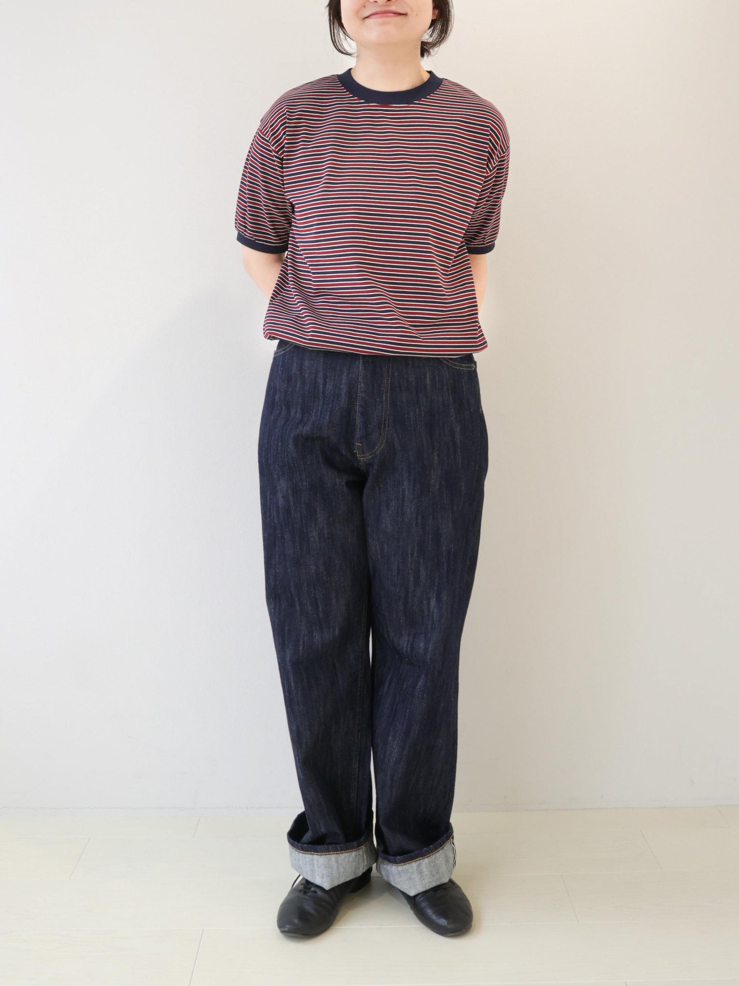 multi border T-shirt/STAR&STRIPE