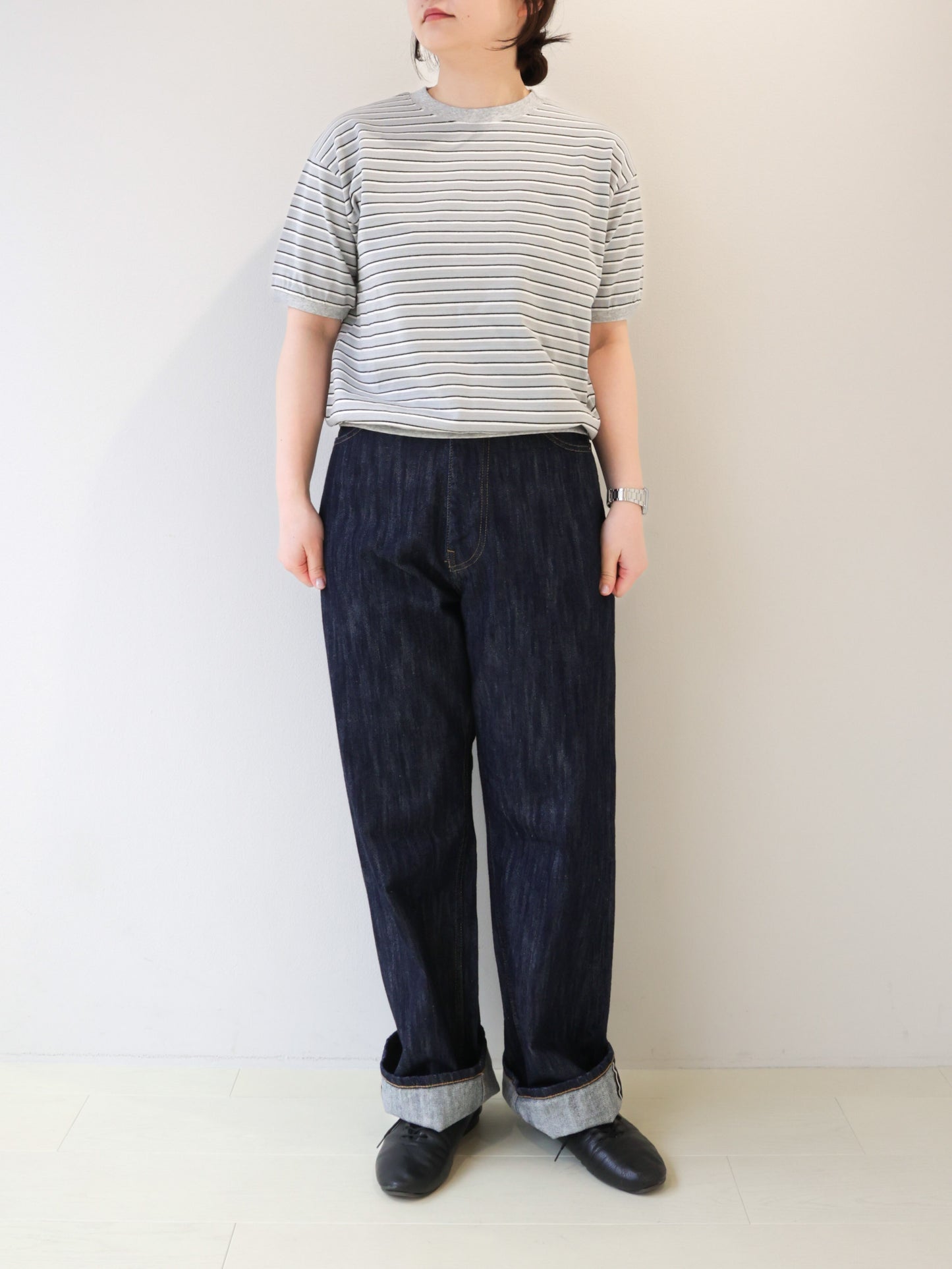 multi border T-shirt/STAR&STRIPE