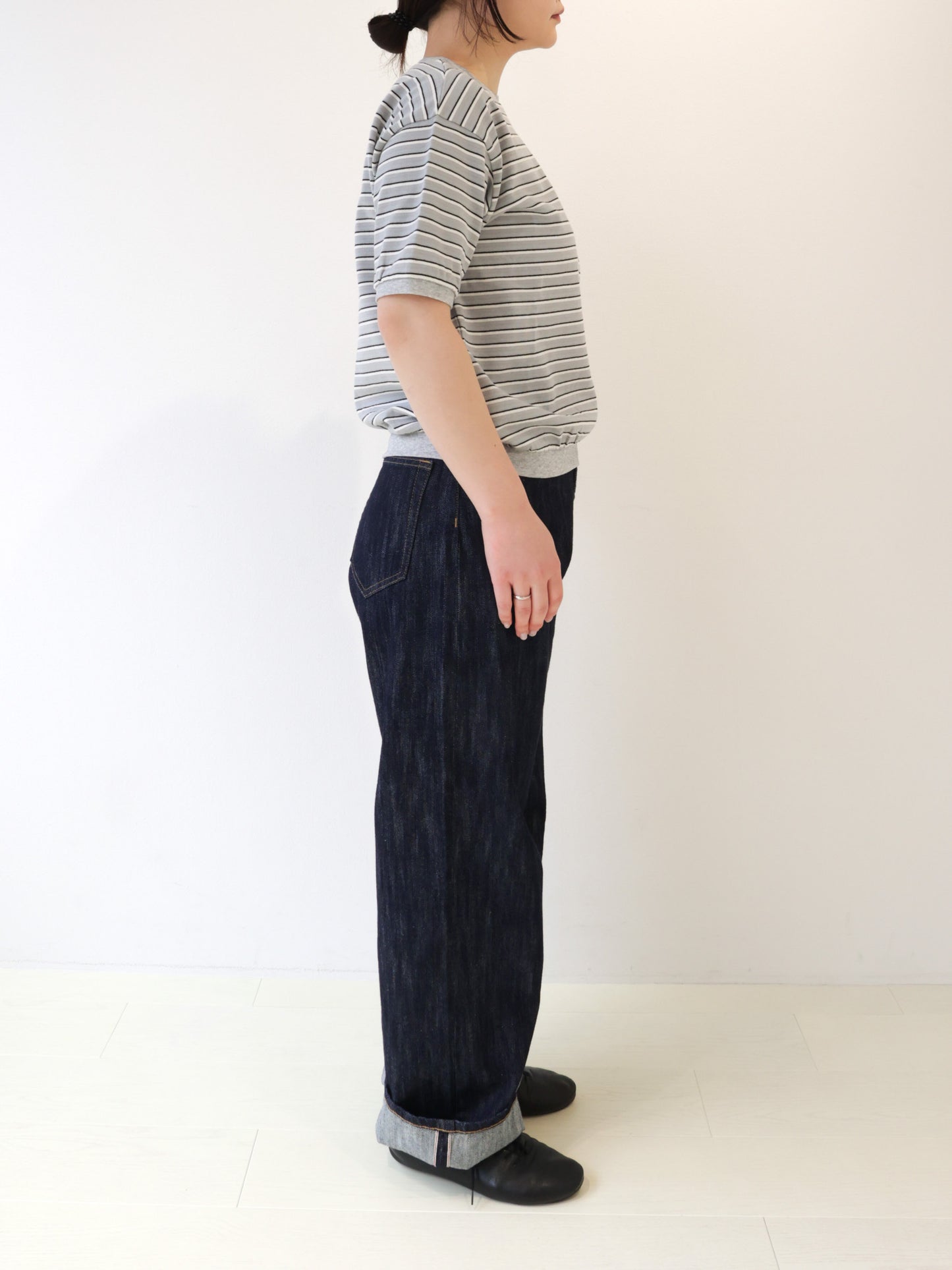 multi border T-shirt/STAR&STRIPE