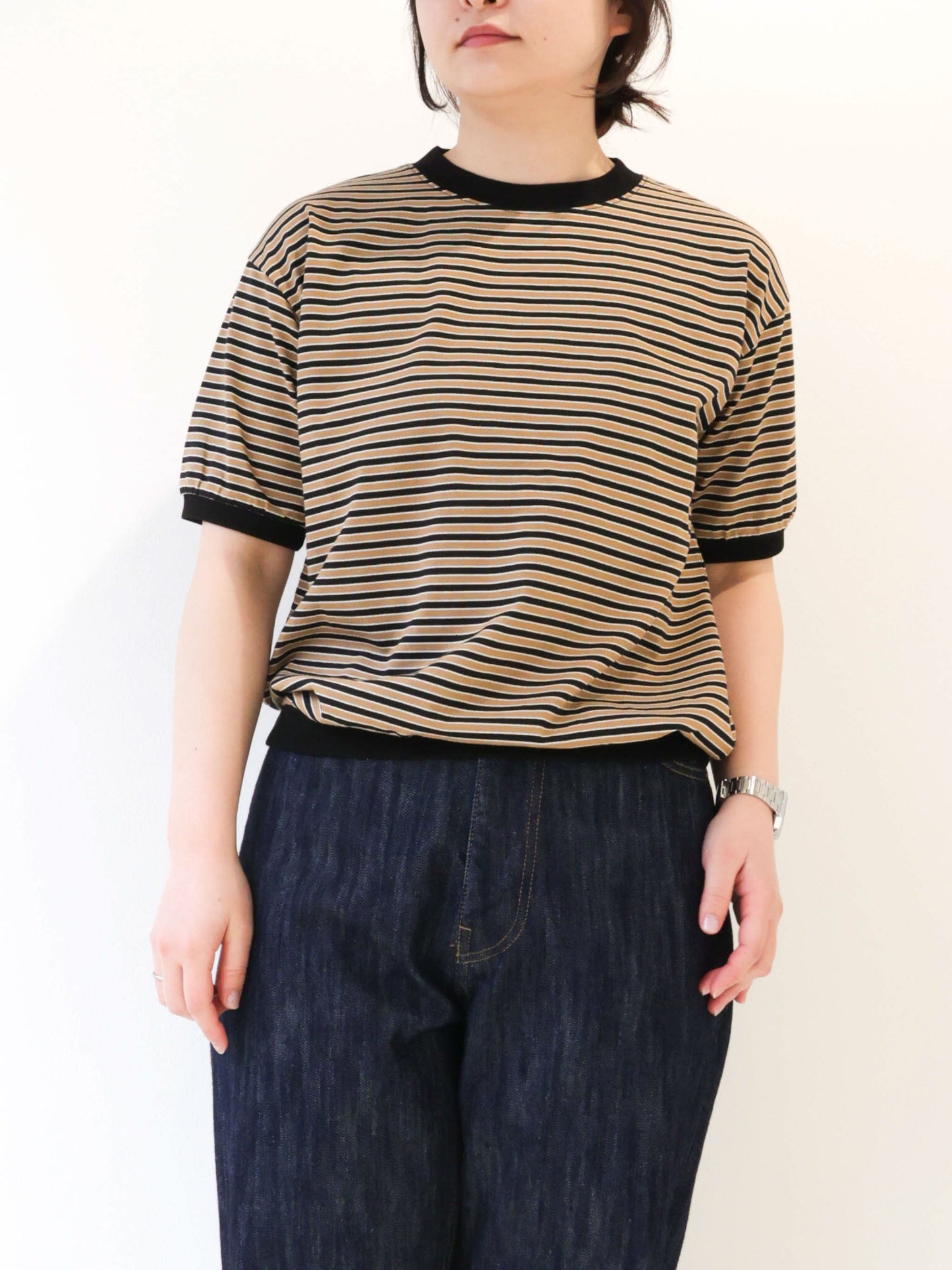 multi border T-shirt/STAR&STRIPE