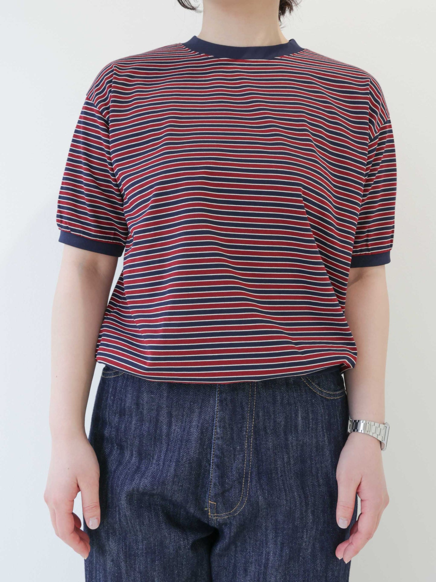 multi border T-shirt/STAR&STRIPE