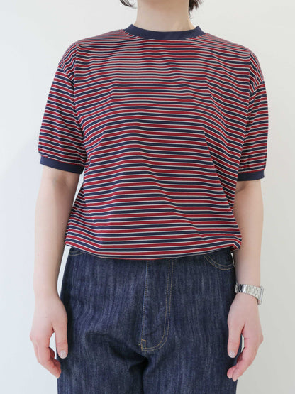 multi border T-shirt/STAR&STRIPE
