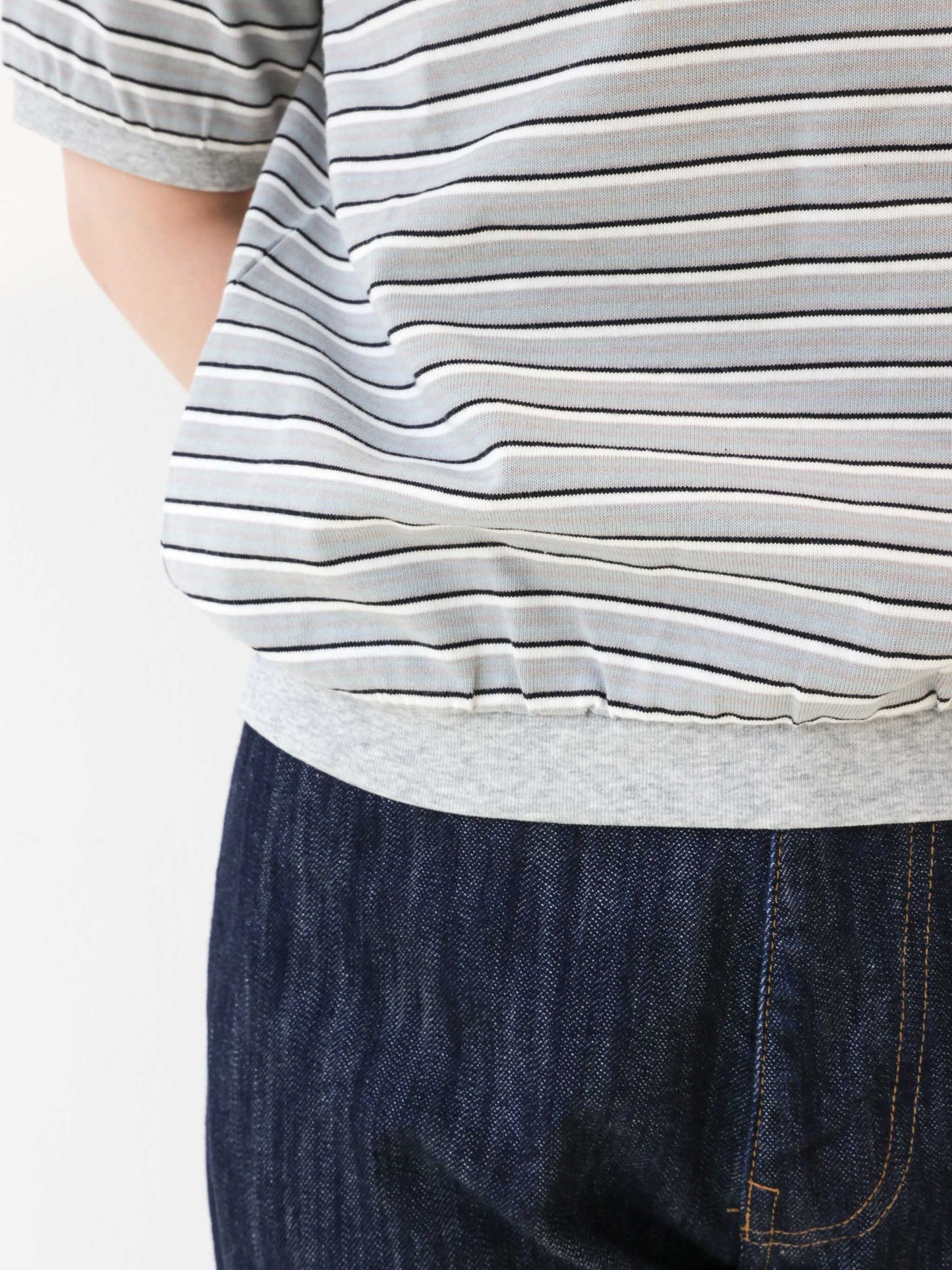 multi border T-shirt/STAR&STRIPE
