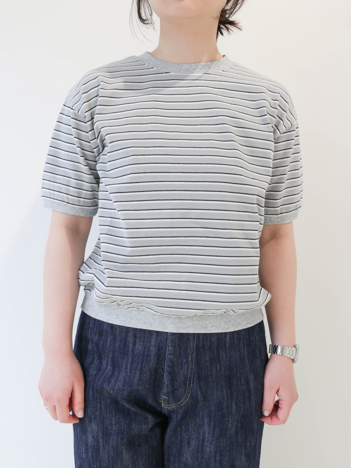 multi border T-shirt/STAR&STRIPE