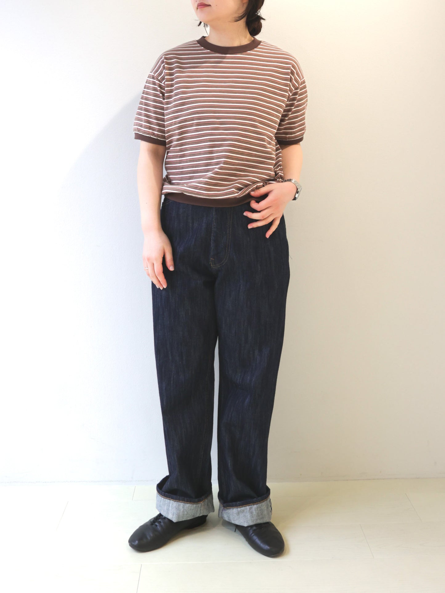 multi border T-shirt/STAR&STRIPE
