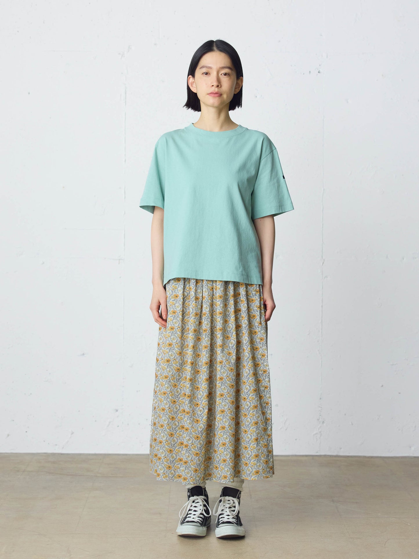 LIBERTY print farmer's skirt