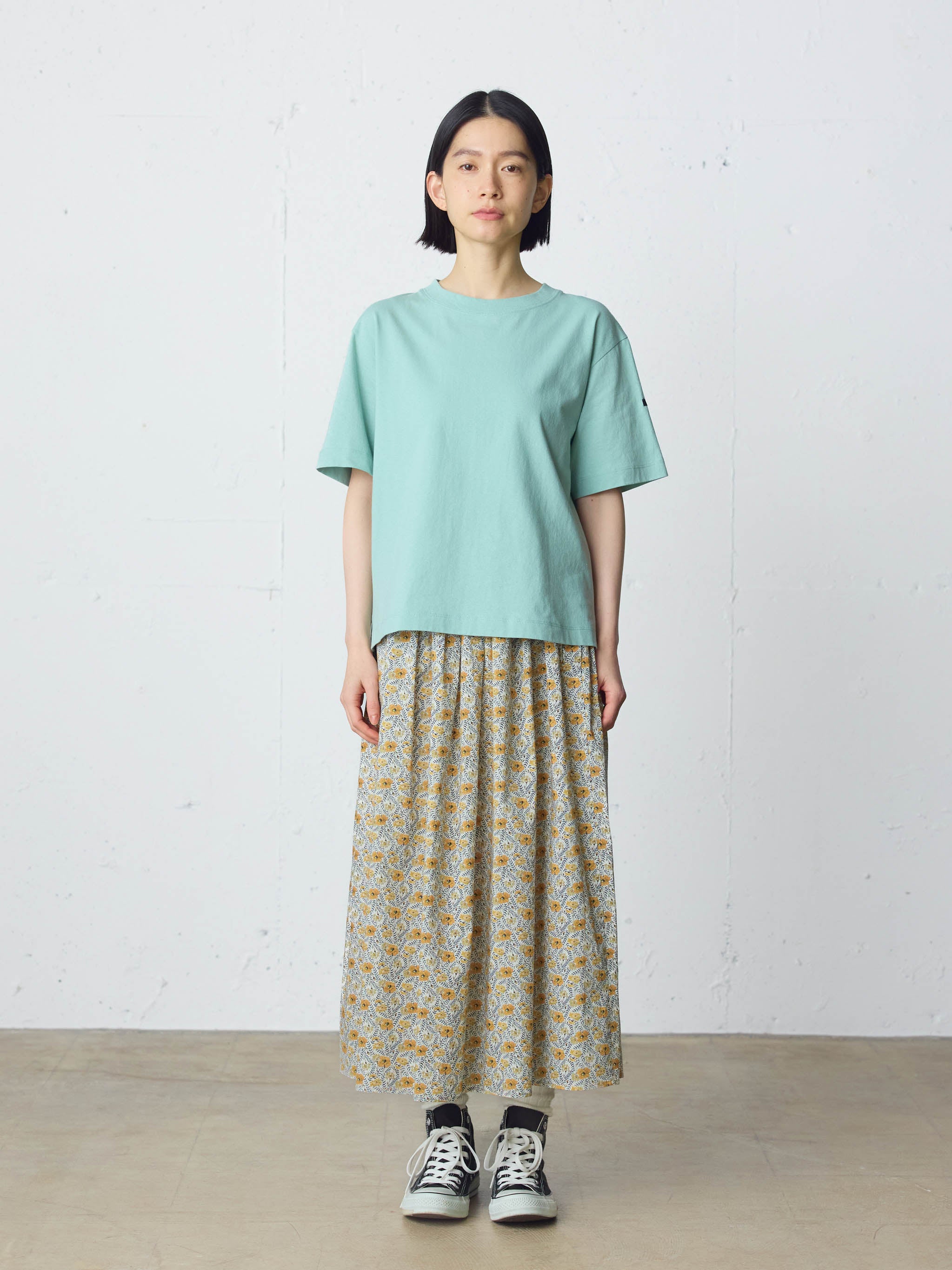 LIBERTY print farmer's skirt