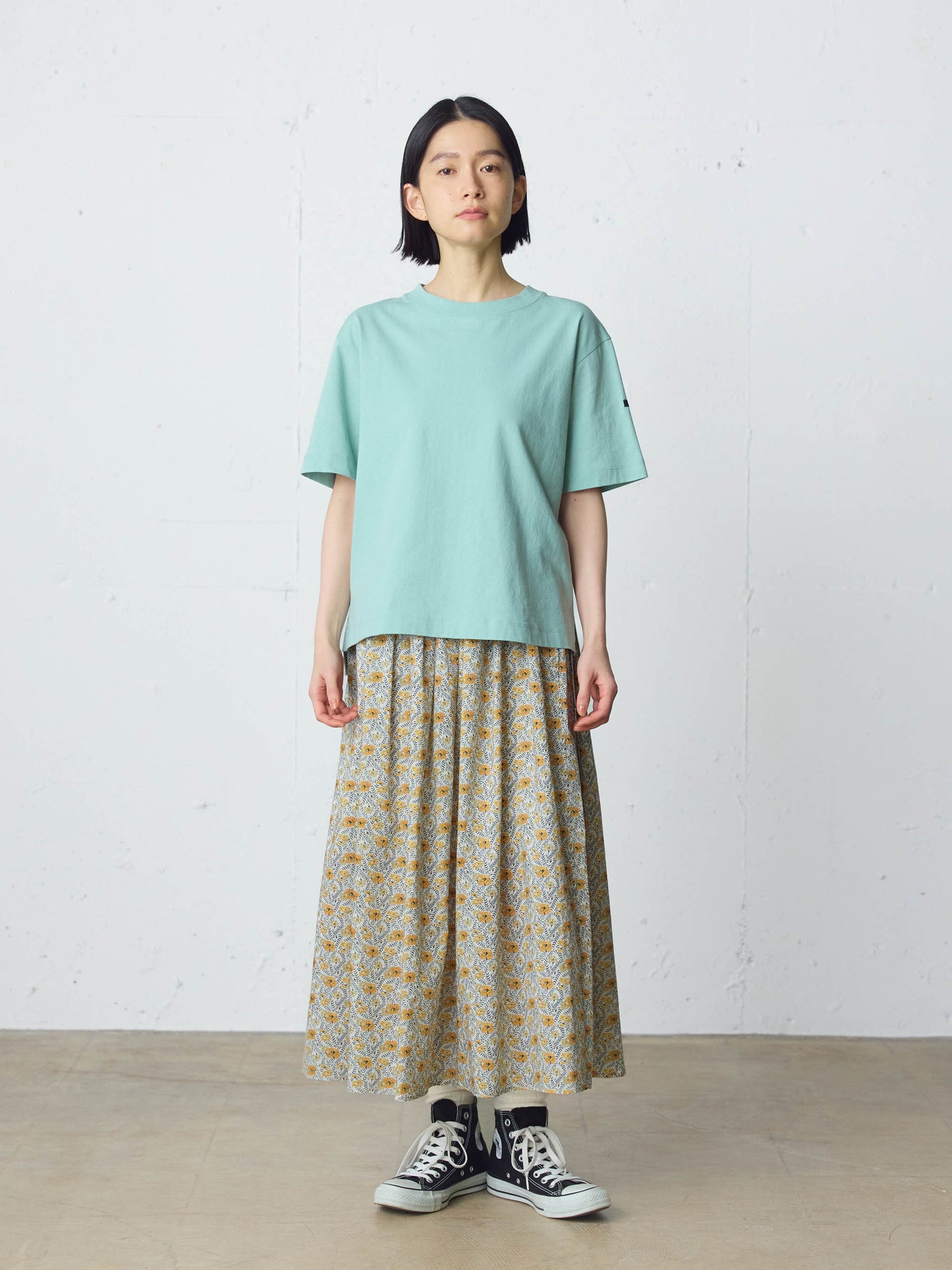 LIBERTY print farmer's skirt