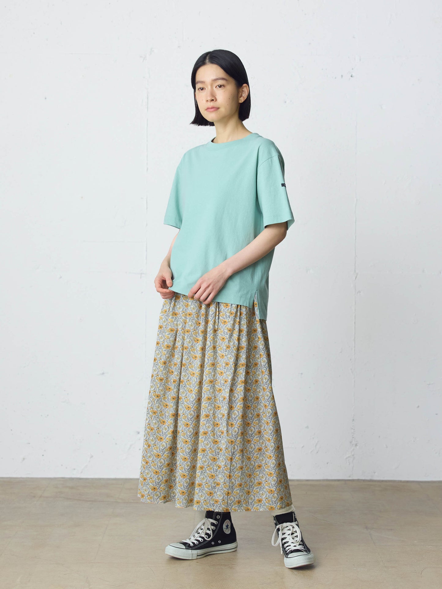 LIBERTY print farmer's skirt