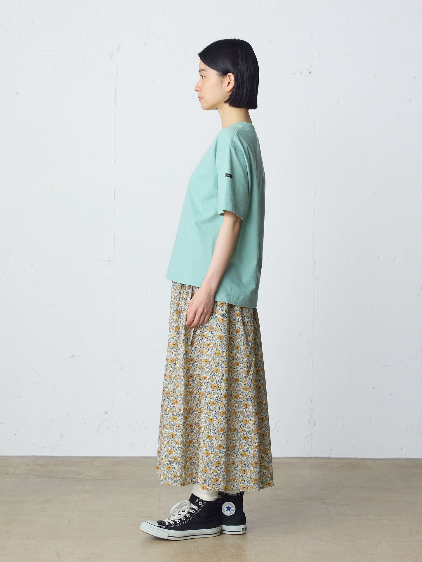 LIBERTY print farmer's skirt