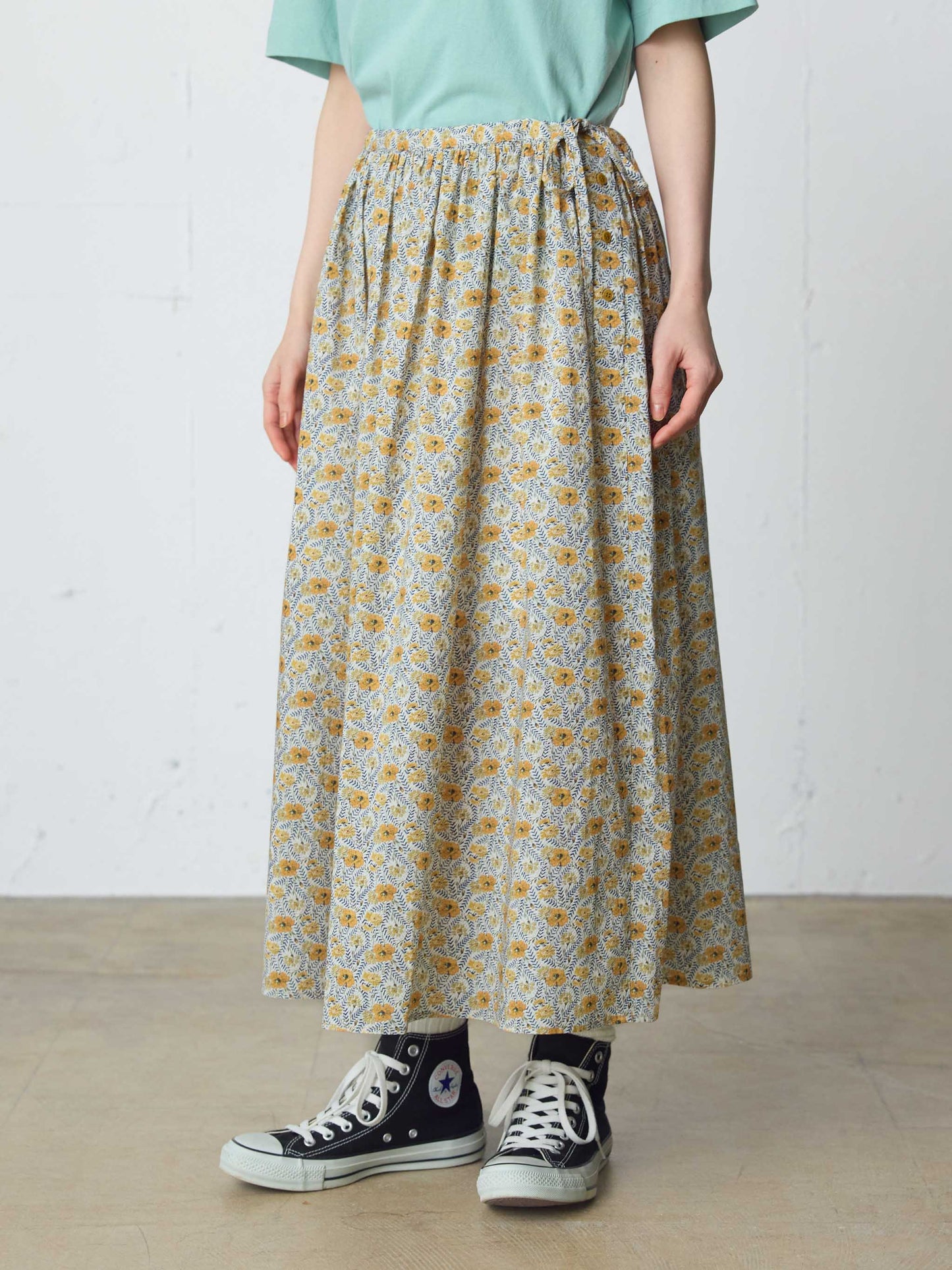 LIBERTY print farmer's skirt