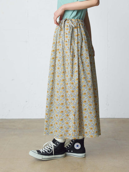 LIBERTY print farmer's skirt