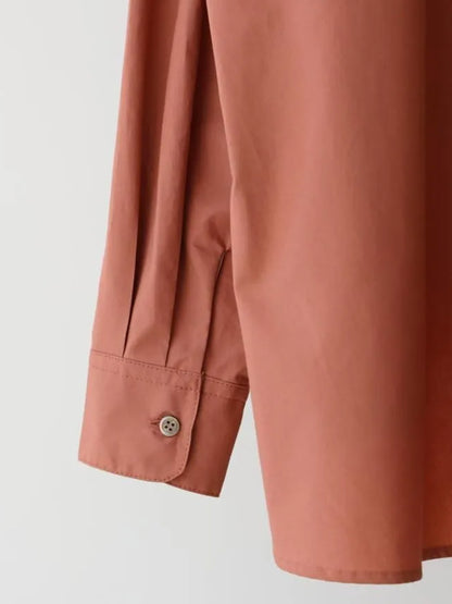 A line band collar shirt