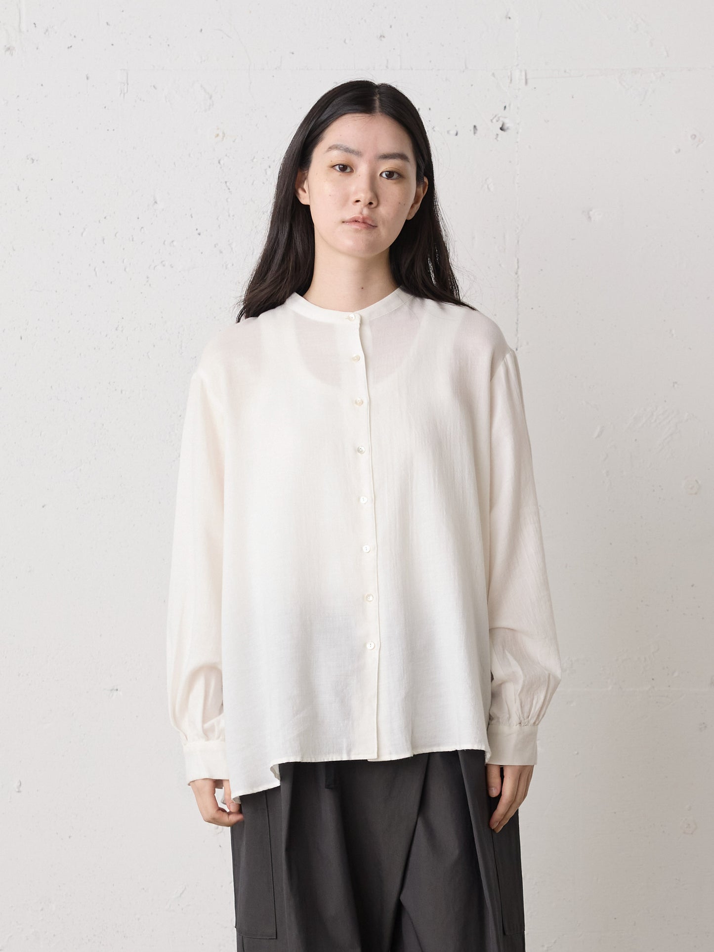 cotton wool back gather shirt