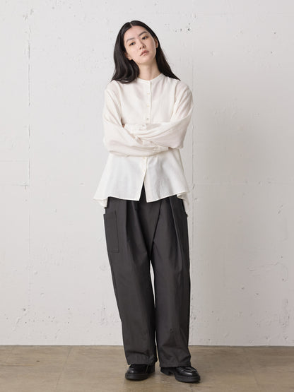 cotton wool back gather shirt