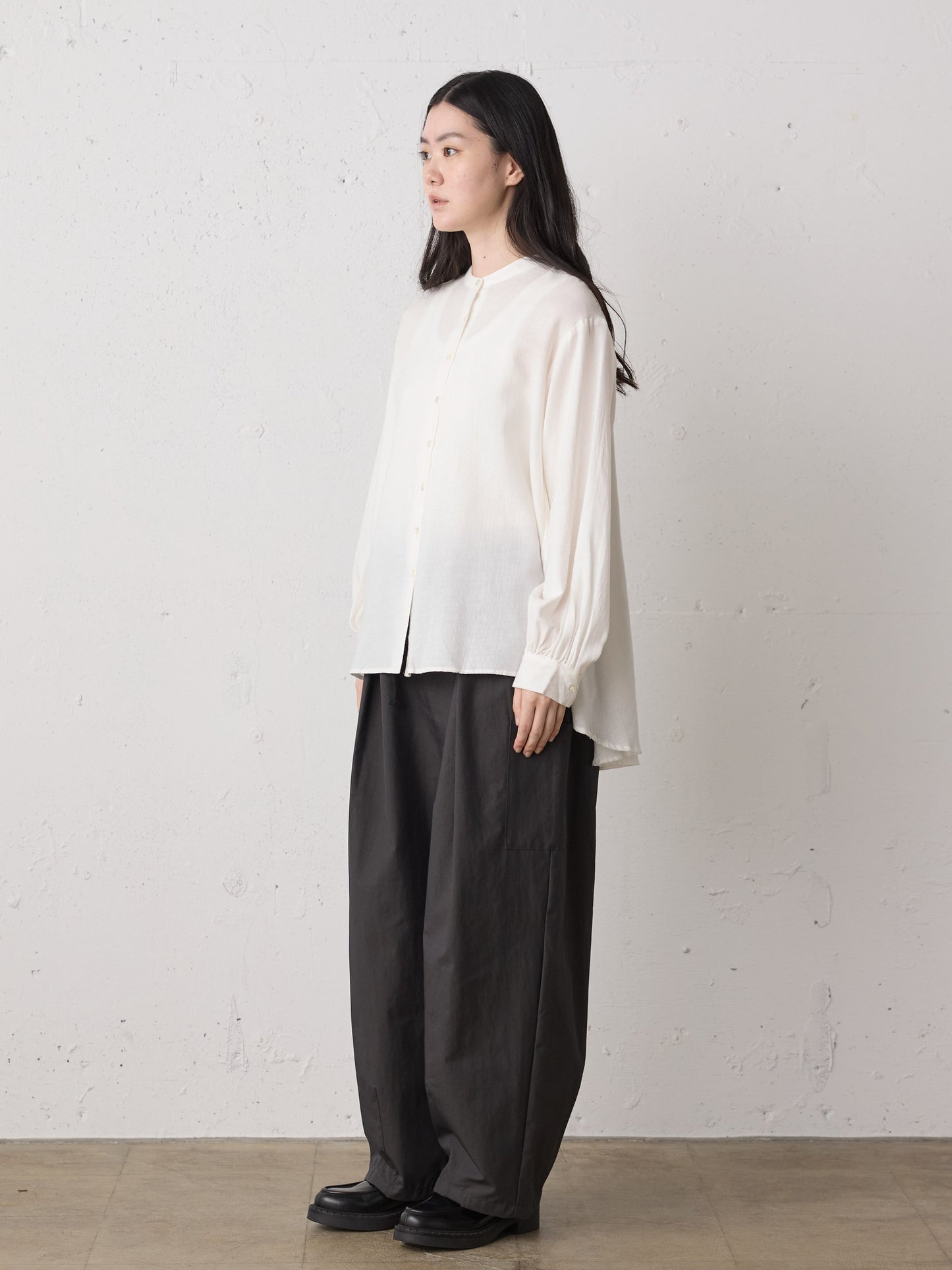 cotton wool back gather shirt