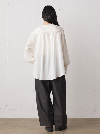 cotton wool back gather shirt