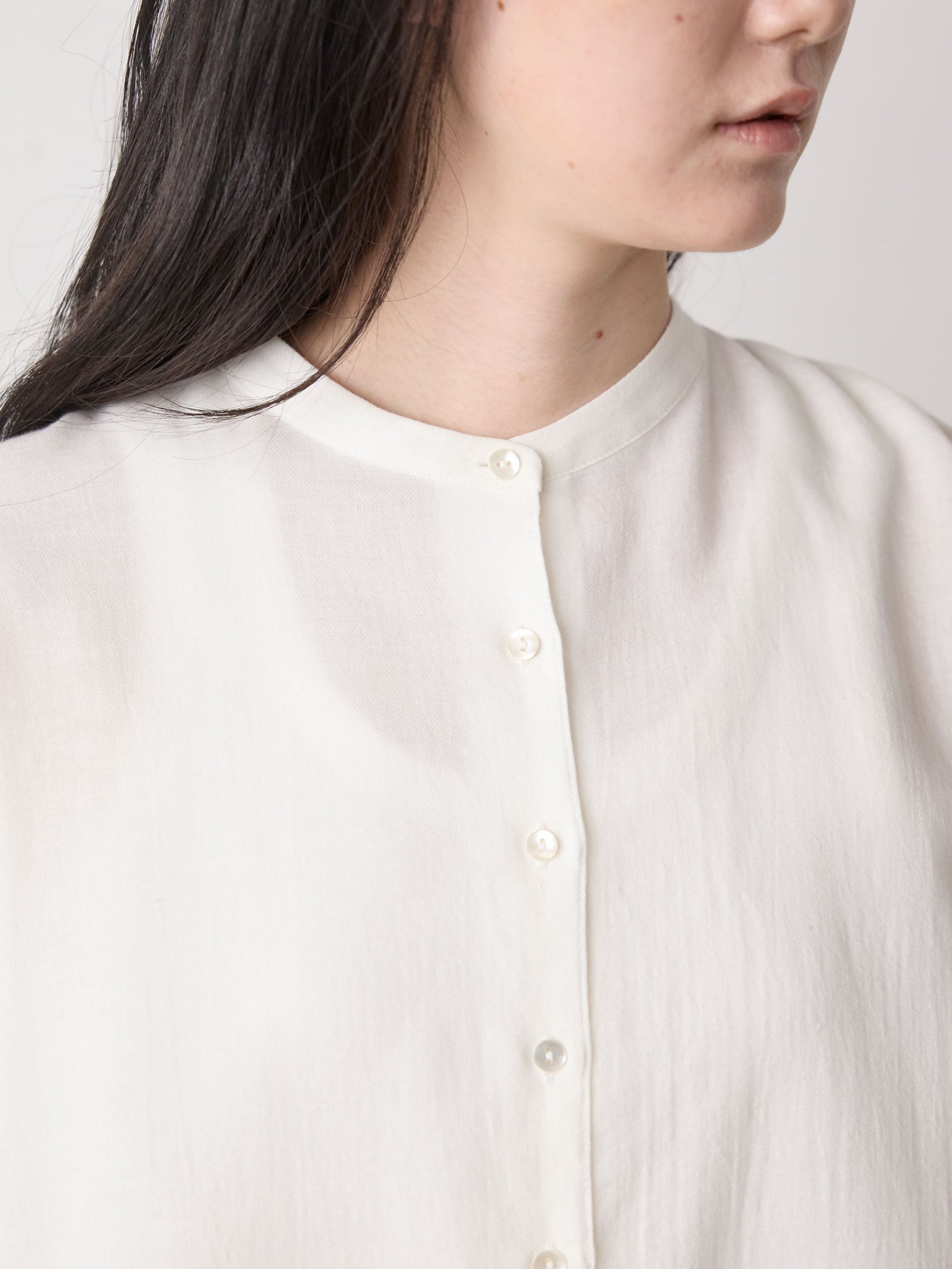 cotton wool back gather shirt